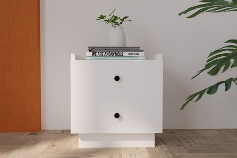 Hari Komodin, Beyaz, 2 Çekmeceli