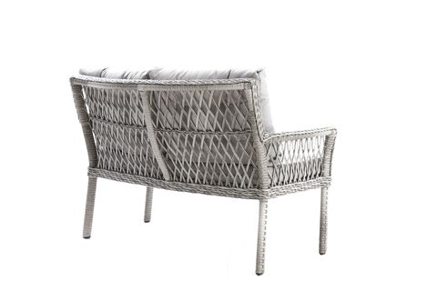 PİRUS RATTAN BAHÇE İKİLİ OTURMA GRUBU,GRİ