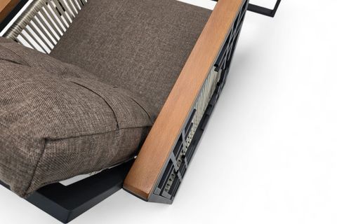 EFLİN METAL ÜÇLÜ OTURMA GRUBU, CAPPUCİNO