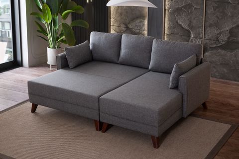 GLORİA MİNİ KÖŞE KOLTUK, GRİ, SAĞ KÖŞE