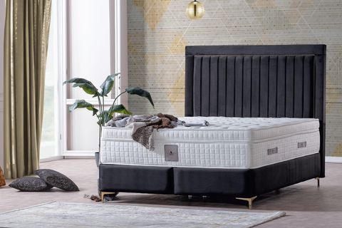 LEİLA BAZA BAŞLIK YATAK SET, 160X200