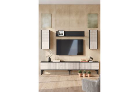CORSA TV ÜNİTESİ, ANTRASİT TRAVERTEN, 180 CM, TVR1819AT