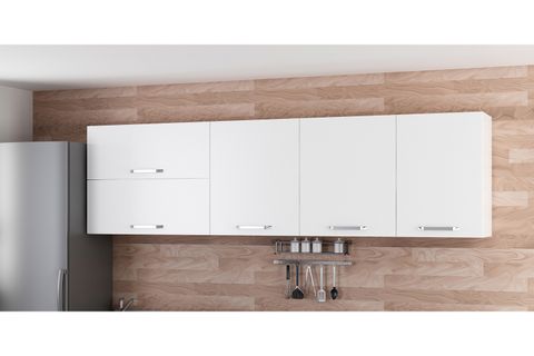 MİNAR 260 CM MUTFAK DOLABI BEYAZ 260-B1-ÜST MODÜL