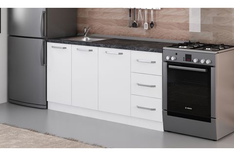 MİNAR 165 CM MUTFAK DOLABI BEYAZ 165-B1-ALT MODÜL