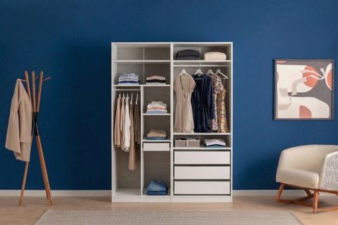 LUNA NOX GARDIROP, AÇIK GRİ PANJUR, 4 KAPAKLI