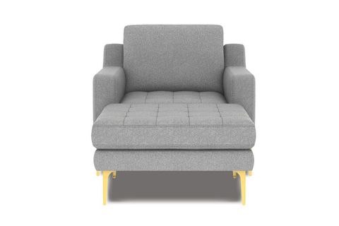 NORMOD MODÜLER UZANMALI TEKLİ KOLTUK, GRİ, METAL ALTIN AYAK