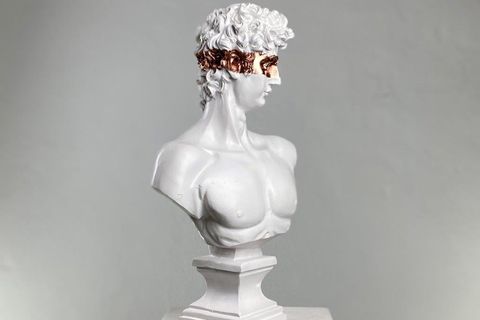 DAVID BRONZE EYES POP ART DEKORATİF ROMA YUNAN HEYKELLERİ