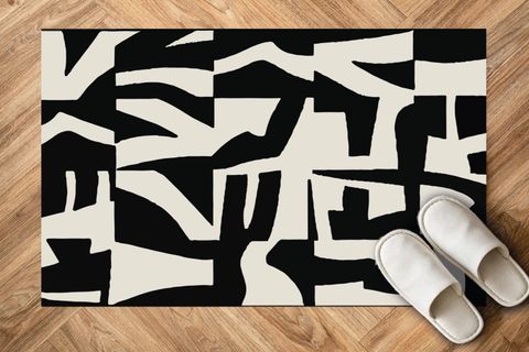 GALO SİYAH BEYAZ KARMA DESEN  HALI, 150X200