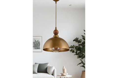 TEKLİ PİEDRA SIVAMA METAL SARKIT AVİZE, ESKİTME