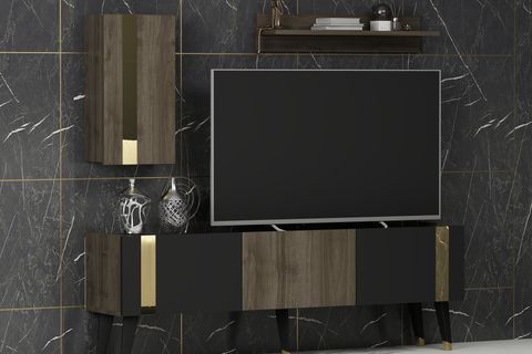 PALM TV ÜNİTESİ, CEVİZ SİYAH