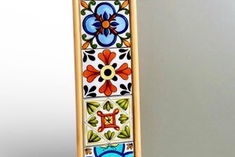 ALORE KONSOL ÜZERİ EL YAPIMI MASİF SALON AYNASI