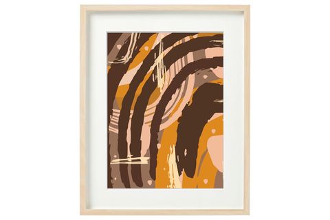 FLAT SOYUT BASKILI POSTER TABLO, BEJ ÇERÇEVE, 40X50