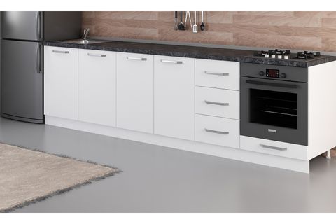 MİNAR 295 CM MUTFAK DOLABI BEYAZ 295-B3-ALT MODÜL