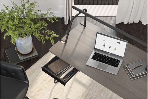 BÜROTİME T50 HOME OFİS ÇALIŞMA MASASI AFRİKA MEŞE/SİYAH