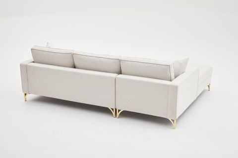 BERLİN SERİSİ L KOLTUK, KREM GOLD, SOL KÖŞE