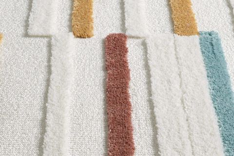 ELİT BUKLELİ MULTİ RENKLER YUMUŞAK PELUŞ POST SHAGGY SALON HALISI, 0913A, 160X230