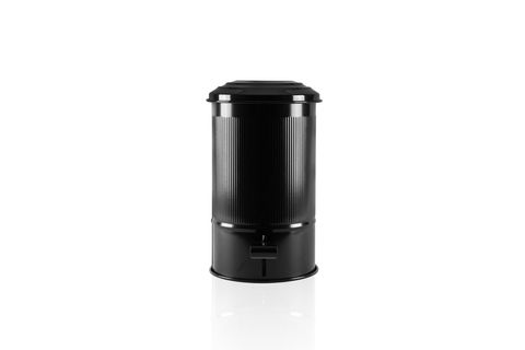 THE MİA STRİPE MUTFAK VE BANYO ÇÖP KOVASI, SİYAH, 5 LT