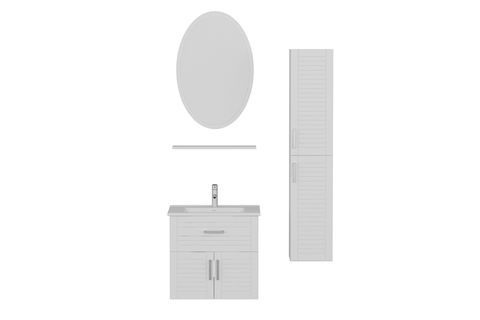 VERA BANYO DOLABI AS2K1Ç130, BEYAZ, 65CM