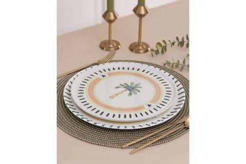 THE MİA ITALİAN SUMMER SERVİS TABAĞI 6LI SET 26 CM