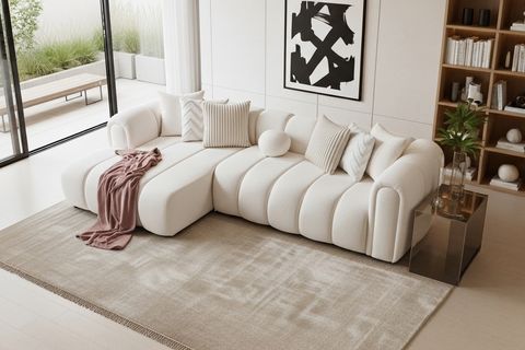 OSLO KÖŞE KOLTUK, SOL, BEYAZ