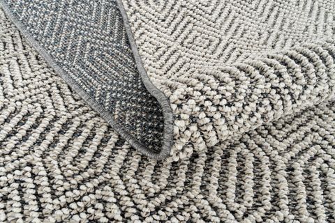 EKO HALI SOHO SH 01 GREY GRİ HAV VERMEZ ETNİK ÖRGÜ HASIR DOKUMA KESME YOLLUK BUKLELİ HALI 80X350