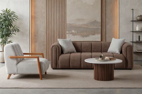 OSLO KOLTUK TAKIMI, KAHVERENGİ