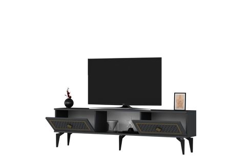 HERRY 2 KAPAKLI TV SEHPASI ALT MODÜL, ANTRASİT ALTIN