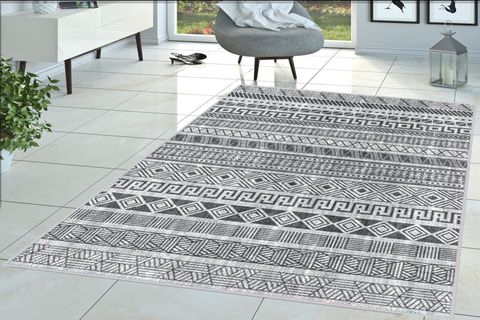 ROVİGO HOME DİJİTAL BASKI YIKANABİLİR KAYMAZ TABAN SALON HALISI  RVG1363-HT929  100X300
