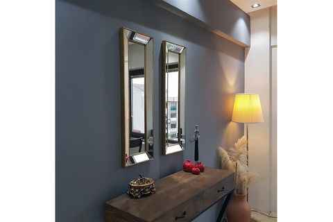 NEOSTİLL İKİLİ DEKORATİF DUVAR AYNASI, ÇERÇEVELİ, A403A