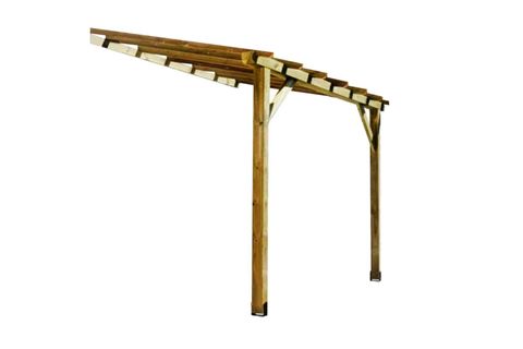 AHŞAP SUNDURMA ÇARDAK, KOYU KAHVERENGİ