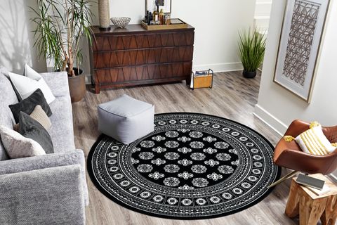 PERSİAN BK1002 DOKUMA MAKİNE HALISI, YUVARLAK, 100X100