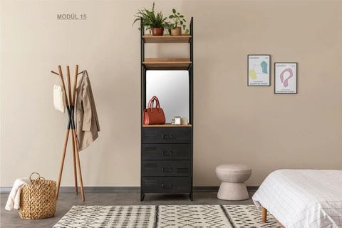 DYNAMİC MODÜLER METAL AÇIK DOLAP NO 12