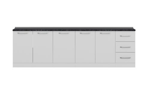 MİNAR 275 CM MUTFAK DOLABI BEYAZ 275-B1-ALT MODÜL