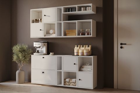 BK ÇOK AMAÇLI DOLAP, DUVARA MONTE RAFLI, KBR