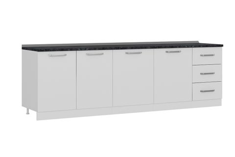MİNAR 270 CM MUTFAK DOLABI BEYAZ 270-B2-ALT MODÜL