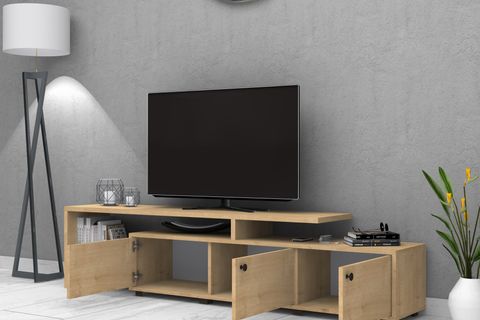 KANT TV ÜNİTESİ, MEŞE, 197 CM