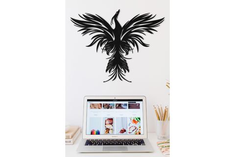 ANKA KUŞU METAL DUVAR DEKORU