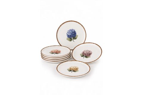 PORLAND ORTANCA 6 PARÇA PASTA TABAĞI 20CM PORSELEN