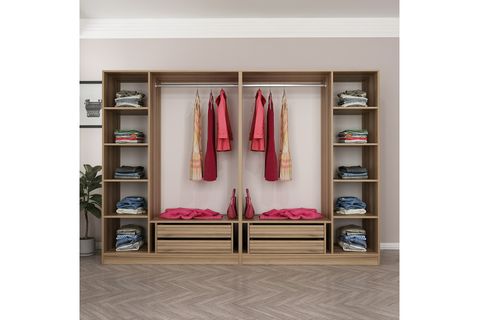 MİNAR KALE GARDIROP 288, 6 BÖLMELİ