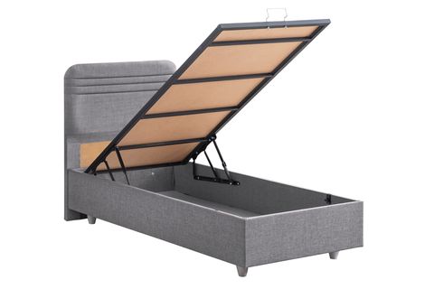 MİLA BAZA BAŞLIK, GRİ, 90X200