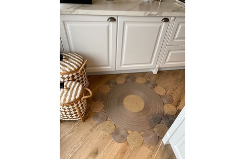 HALIMAX MİLDA JÜT KİLİM 105, HASIR ÖRGÜ, 120X120