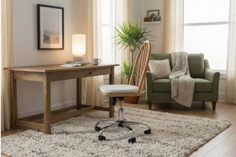 LAURA AHŞAP OFİS ÇALIŞMA SANDALYESİ, NATURAL