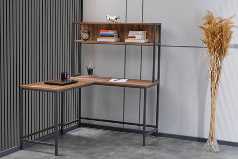 ARPELİA L ÇALIŞMA MASASI, ANTRASİT, 140 CM