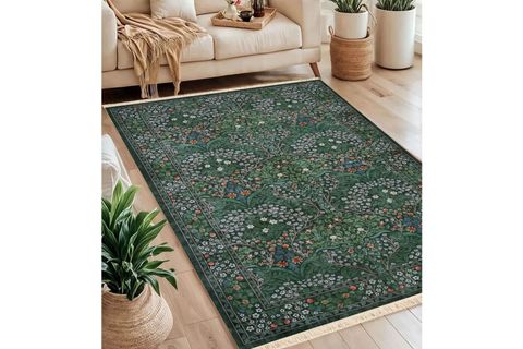 ÇITIR ÇİÇEK BASKILI DOKUMA TABAN HALI, 143 YNG, 150X230 CM