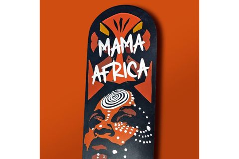 MAMA AFRICA KAYKAY EL YAPIMI AHŞAP DUVAR DEKORU