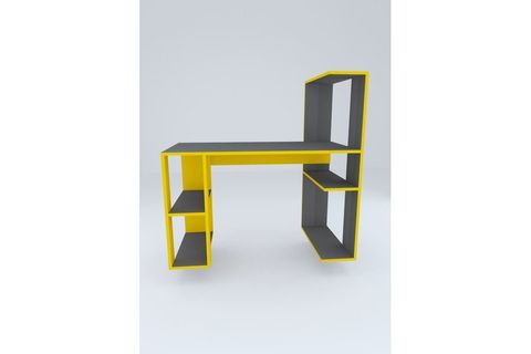 LİKAPLE ÇALIŞMA MASASI ANTRASİT SARI