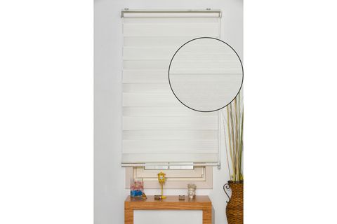 DEKORSTİLİM ZEBRA STOR PERDE PLİSE BEYAZ 180 X 260
