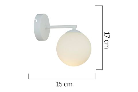 APLİQA ELVİN KÜRE APLİK SETİ, BEYAZ, İKİLİ