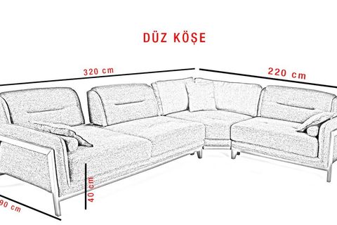 PARİS KÖŞE KOLTUK TAKIMI PİTİKARE TERS KÖŞE