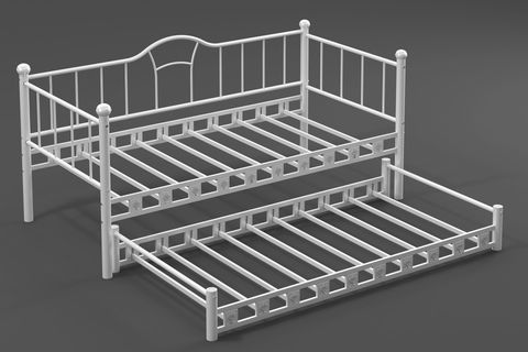 ARGİMO KAMELYA YAVRULU DAYBED SEDİR KARYOLA, BEYAZ, 90X200